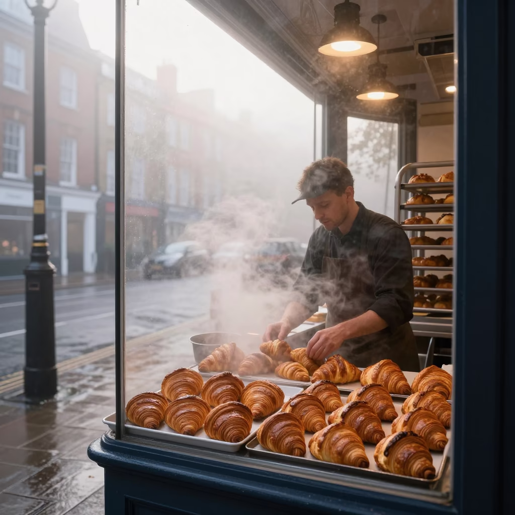 Arranging Pastries in London in in London, United Kingdom