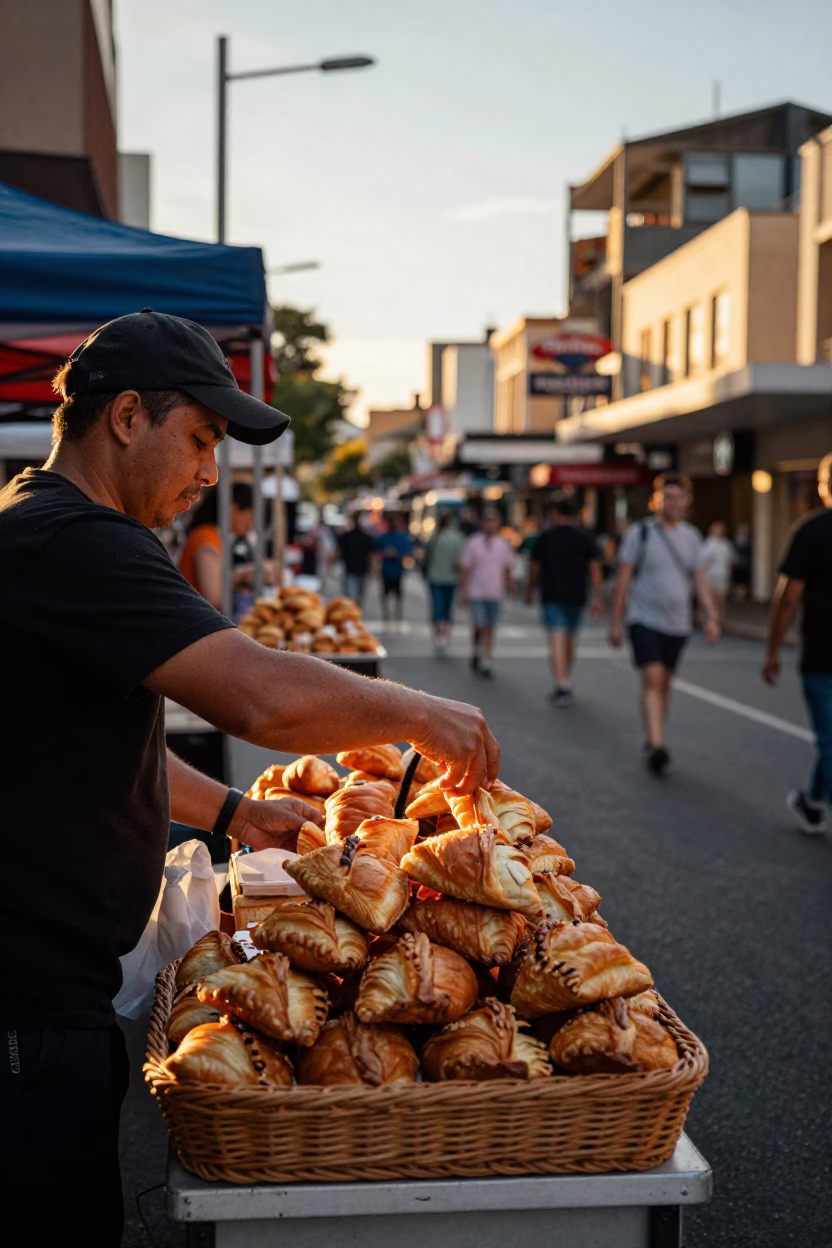 Arranging Pastries in Sydney in in Sydney, New South Wales, Australia
