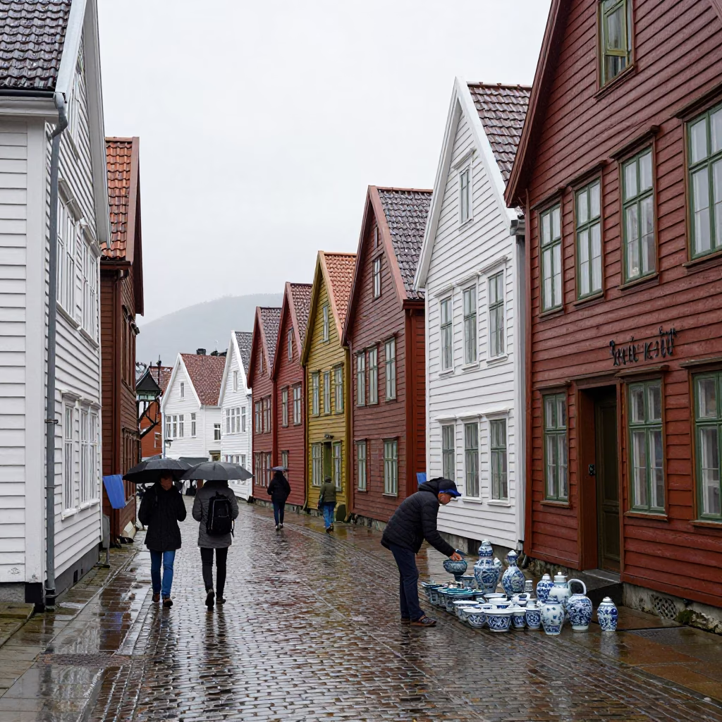 Arranging Porcelain in Bergen in in Bergen, Norway