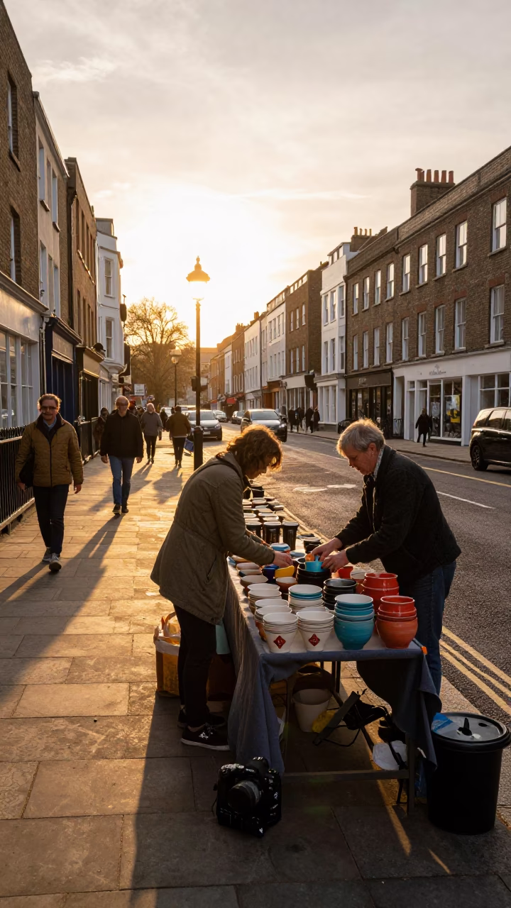 Arranging Pottery in Bristol in in Bristol, United Kingdom