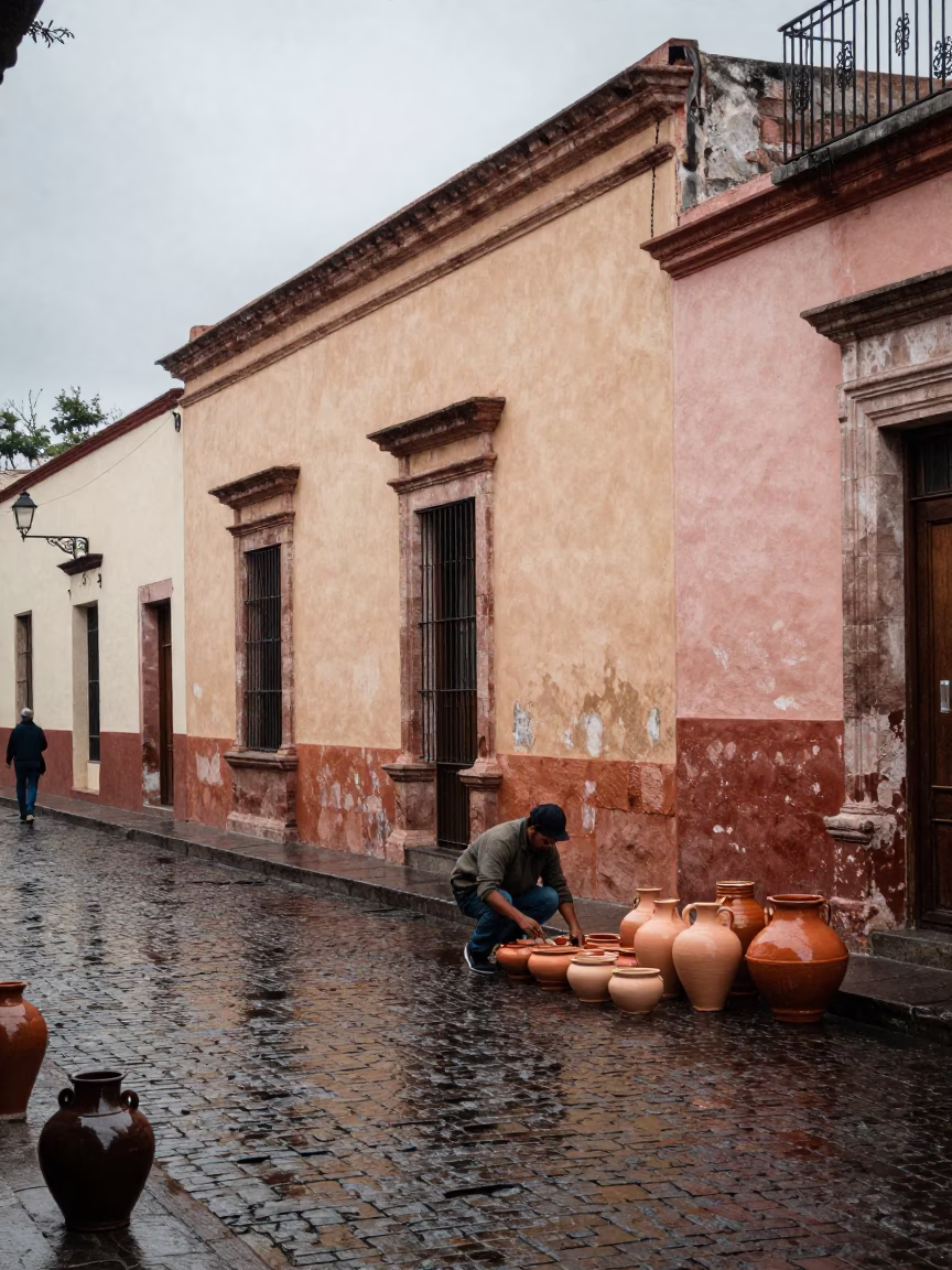 Arranging Pottery in Guadalajara in in Guadalajara, Mexico