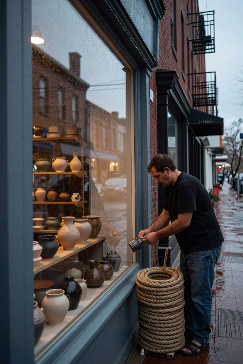 Arranging Pottery in Philadelphia in in Philadelphia, Pennsylvania, United States