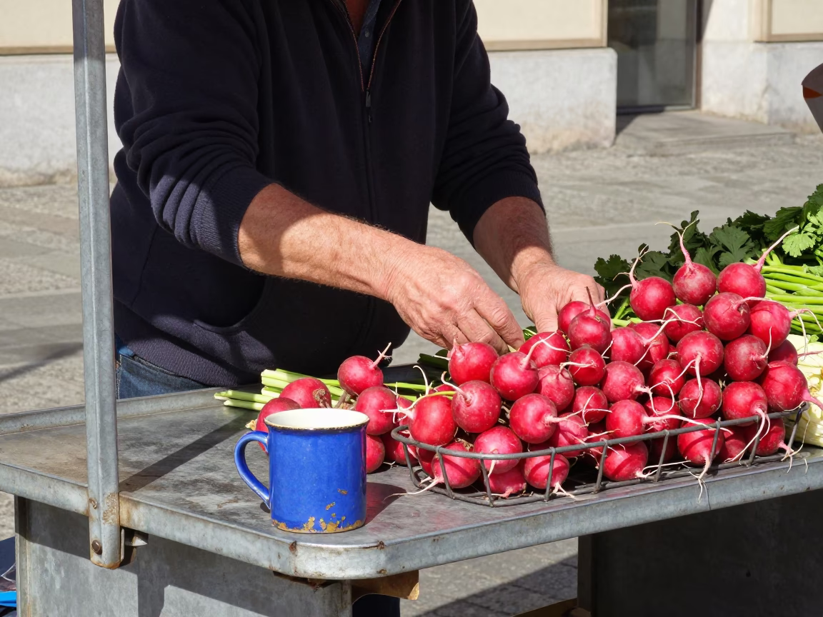 Arranging Produce in Berlin in in Berlin, Germany