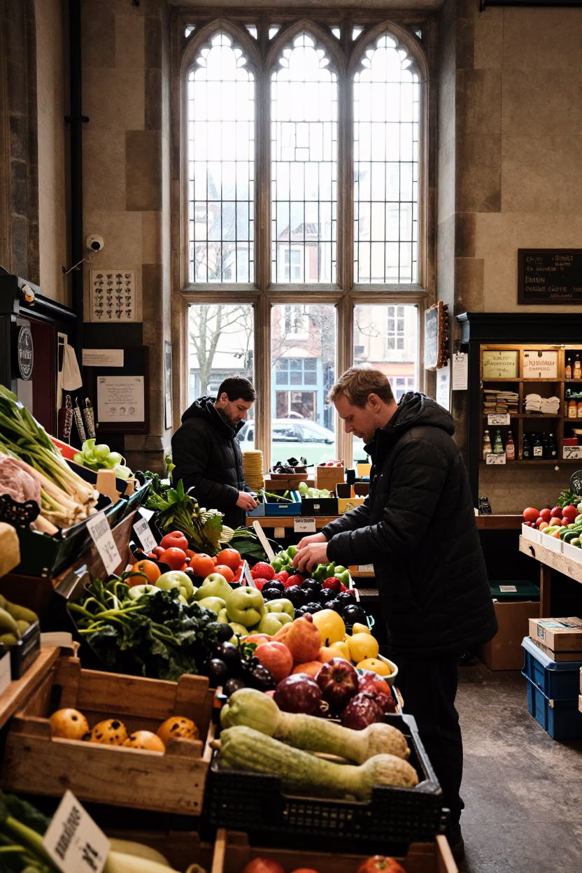 Arranging Produce in Edinburgh in in Edinburgh, United Kingdom