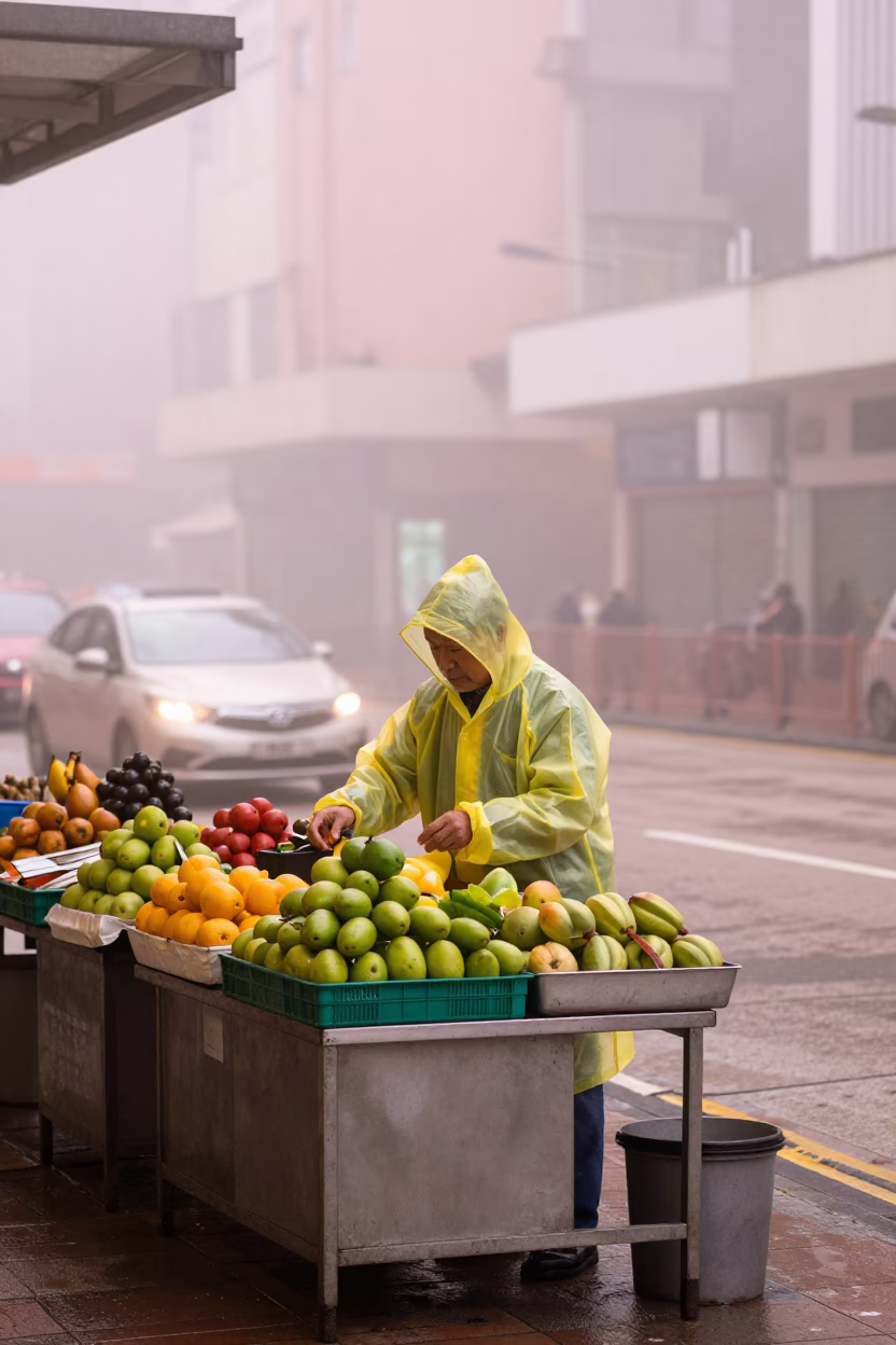 Arranging Produce in Hong Kong in in Hong Kong, Hong Kong