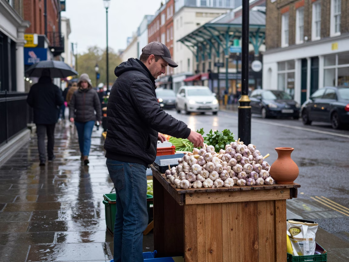 Arranging Produce in London in in London, United Kingdom