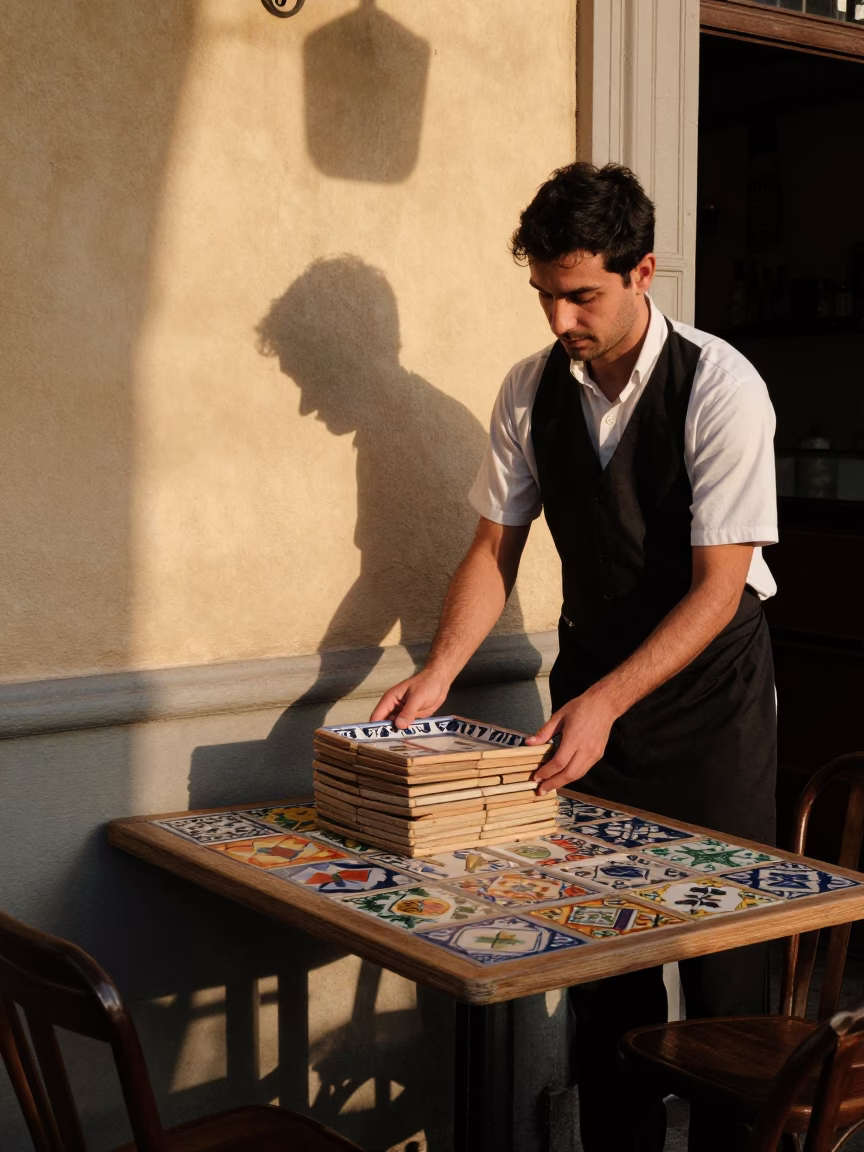 Arranging Table in Buenos Aires in in Buenos Aires, Argentina