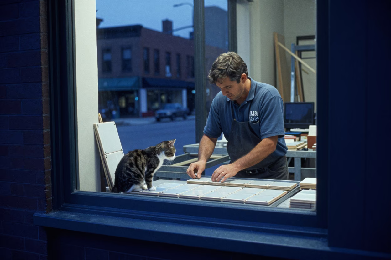Arranging Tiles in Chicago in in Chicago, Illinois, United States