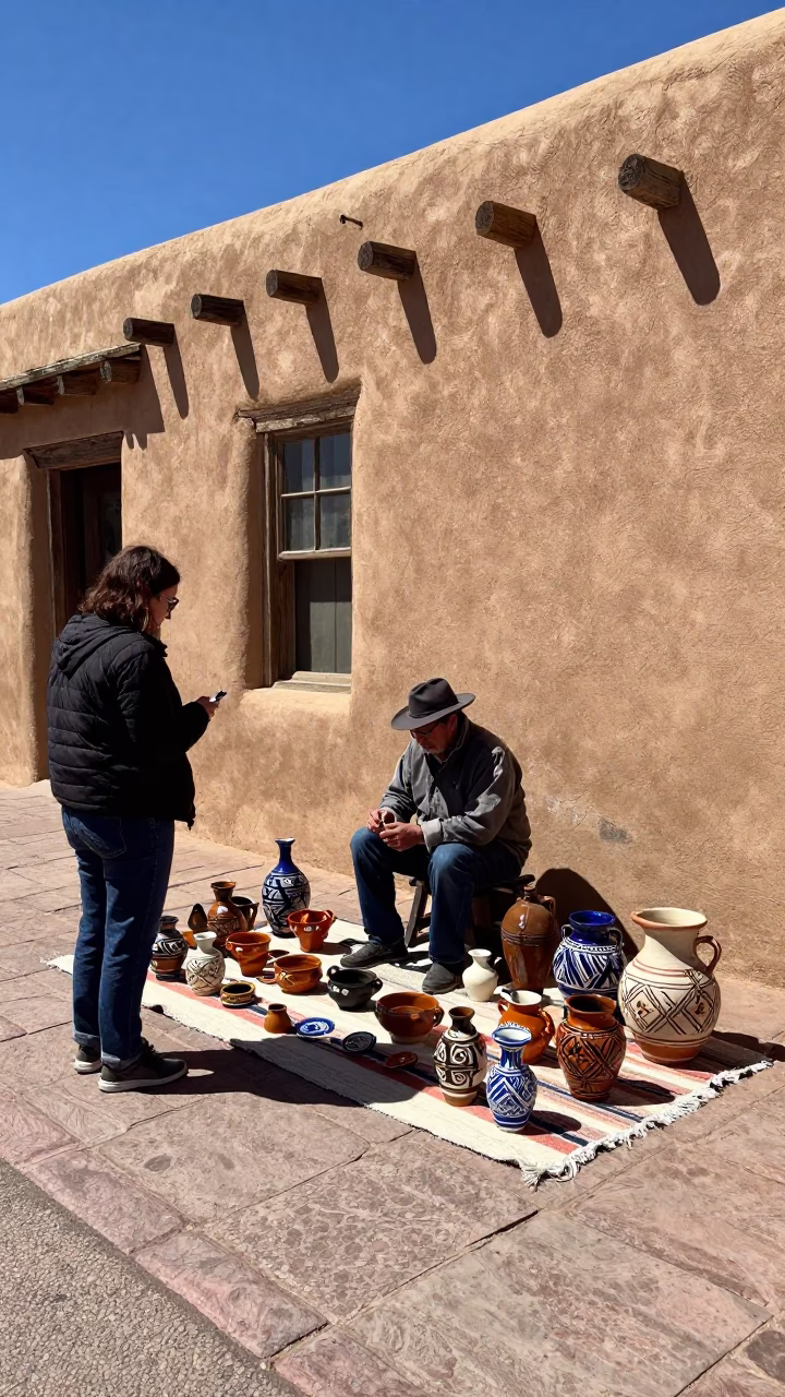 Artisan Display in Santa Fe in in Santa Fe, New Mexico, United States