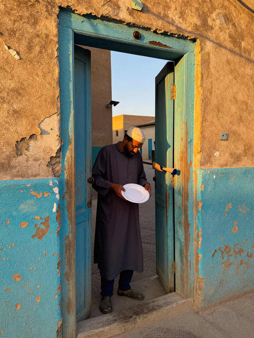 Artisan in Casablanca at Golden Hour in in Casablanca, Morocco