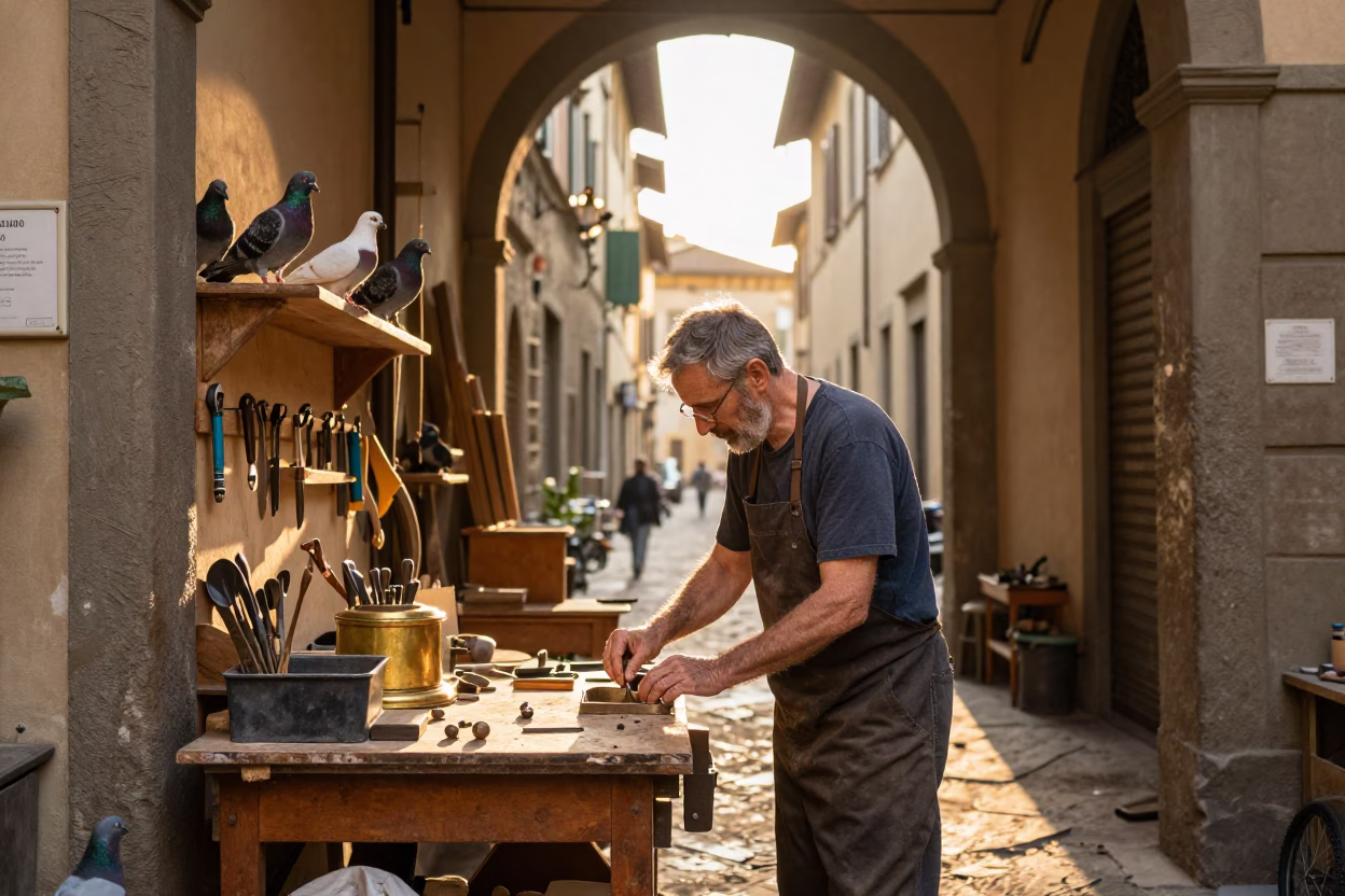 Artisan Workbench in Florence in in Florence, Italy