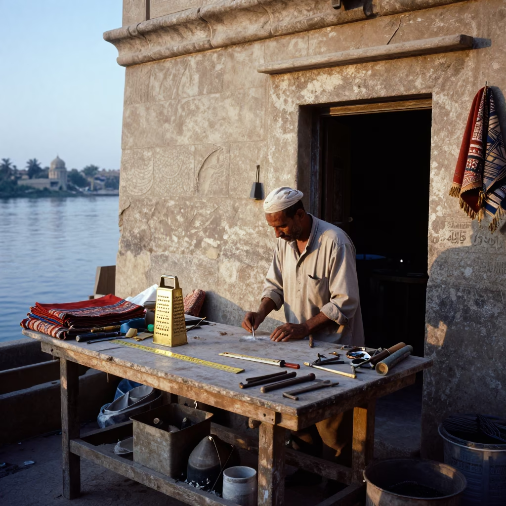 Artisan Workbench in Luxor in in Luxor, Egypt