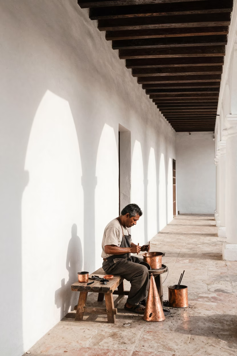 Artisan Working in Cartagena in in Cartagena, Colombia