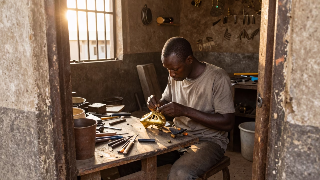Artisan Working in Dakar in in Dakar, Senegal
