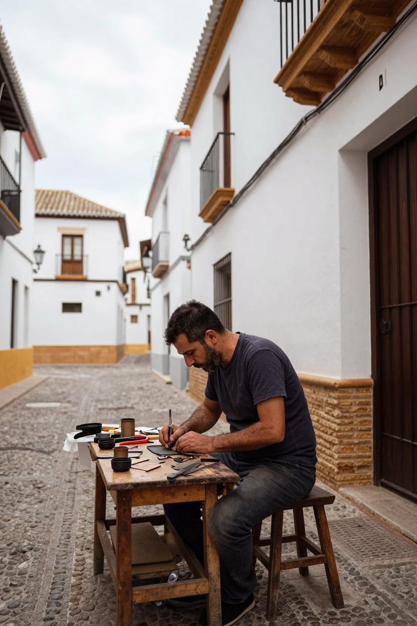Artisan Working in Granada in in Granada, Spain