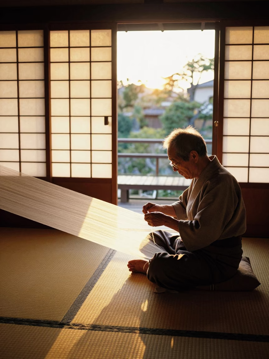 Artisan Working in Kyoto in in Kyoto, Japan
