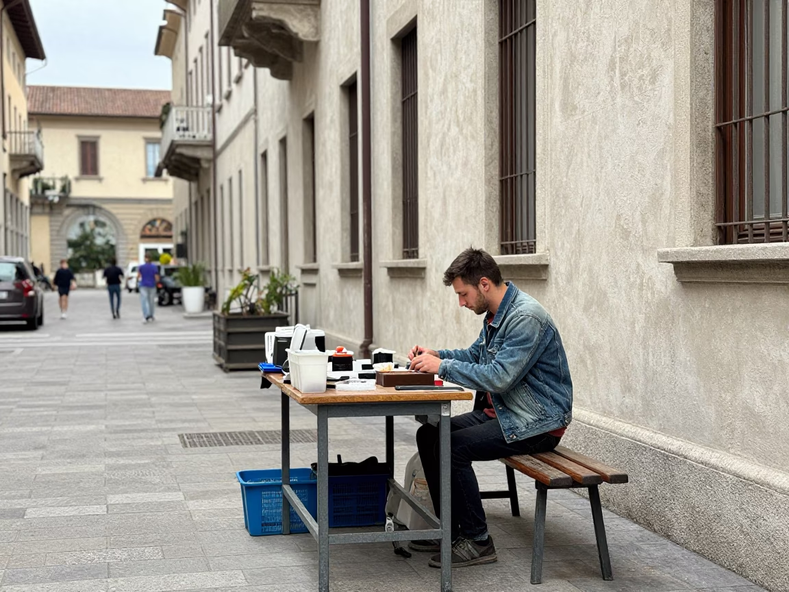 Artisan Working in Milan in in Milan, Italy