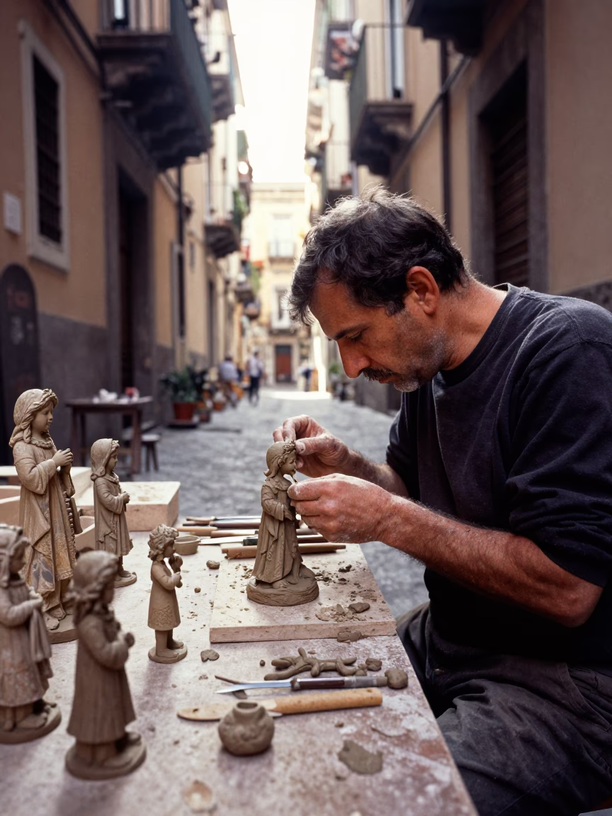 Artisan Working in Naples in in Naples, Italy
