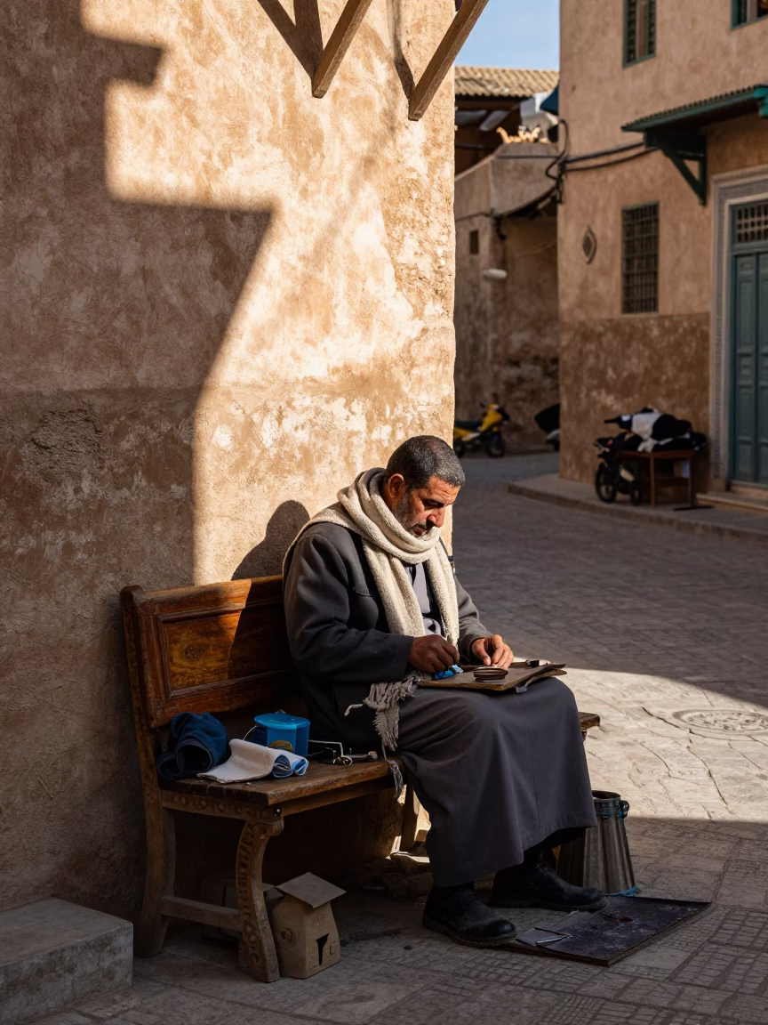Artisan Working in Tunis in in Tunis, Tunisia