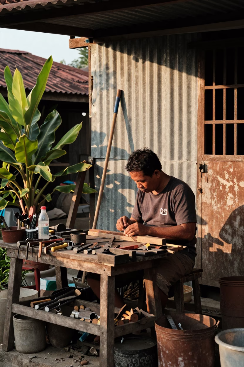 Artisan Workshop in Denpasar in in Denpasar, Indonesia