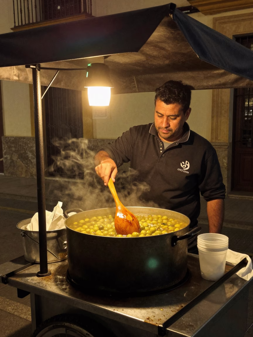 As City Lights Begin To Glow on Food Scene in Valencia in in Valencia, Spain