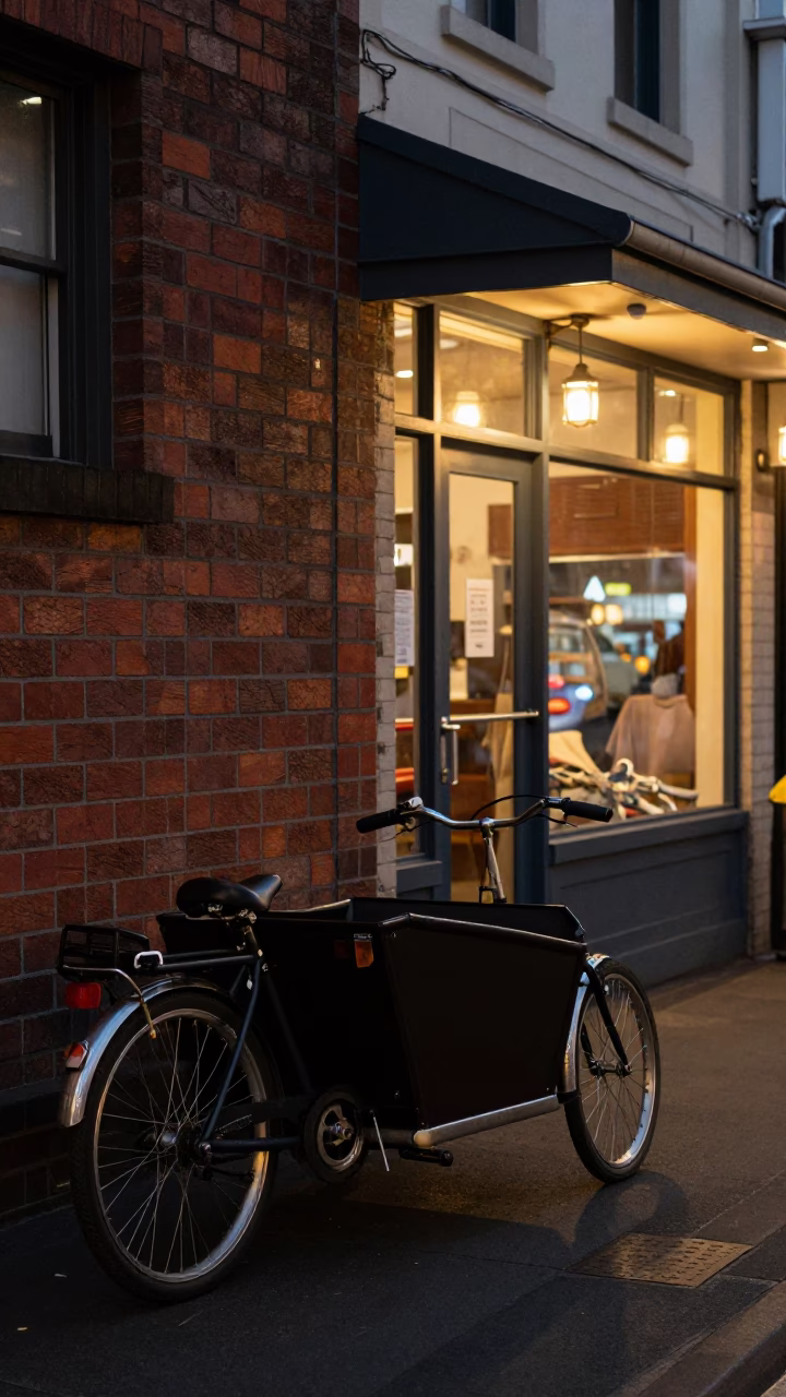 As City Lights Begin To Glow on Street Scene in Auckland in in Auckland, New Zealand