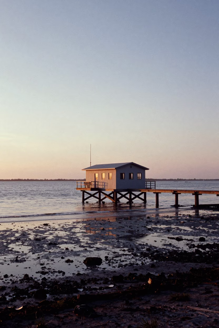 As First Light Reaches The Scene on Field Station in Miami in in Miami, Florida, United States