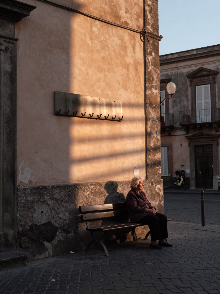 As First Light Reaches The Scene on First Light in Palermo in in Palermo, Italy