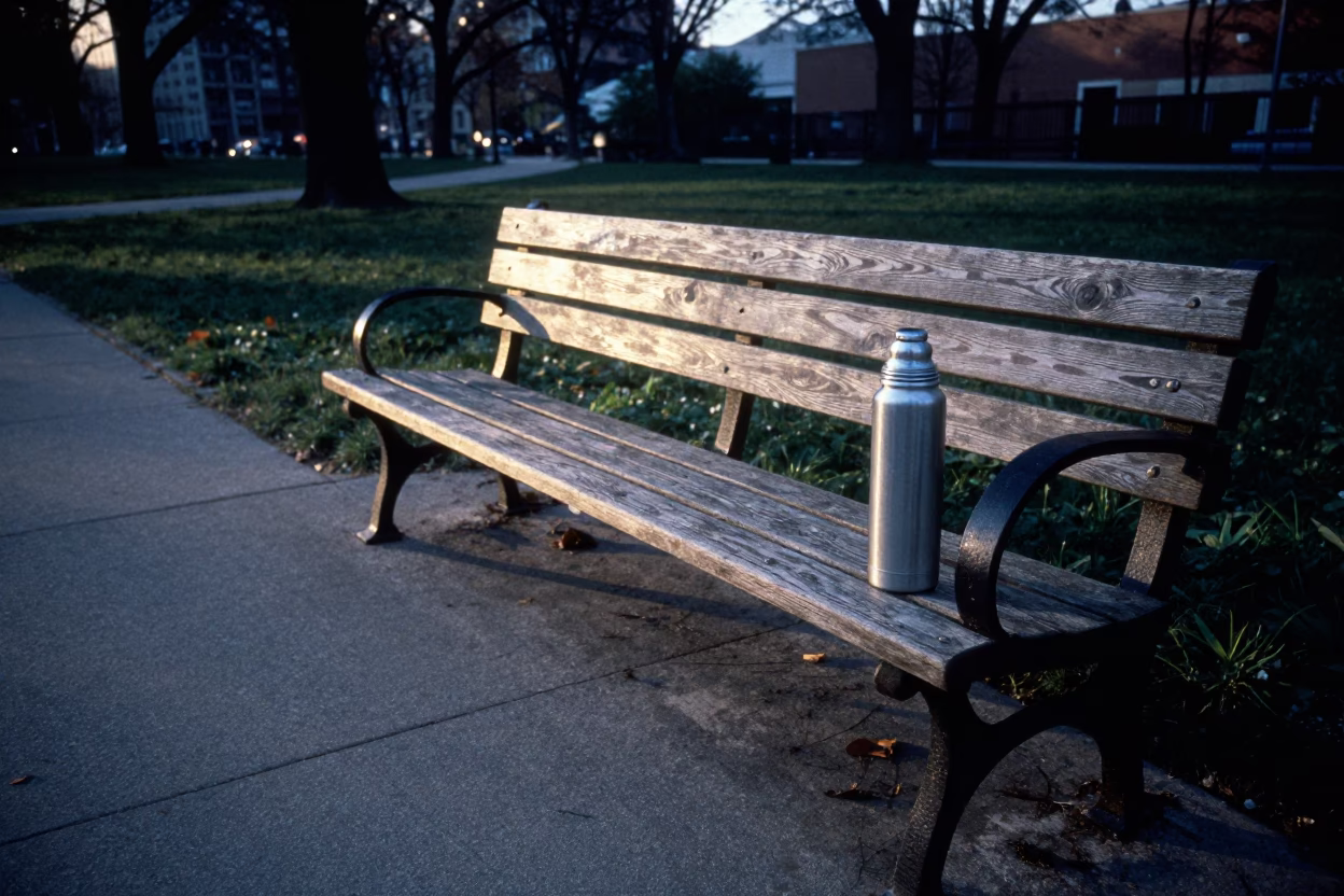 As First Light Reaches The Scene on Light Thermos in Chicago in in Chicago, Illinois, United States