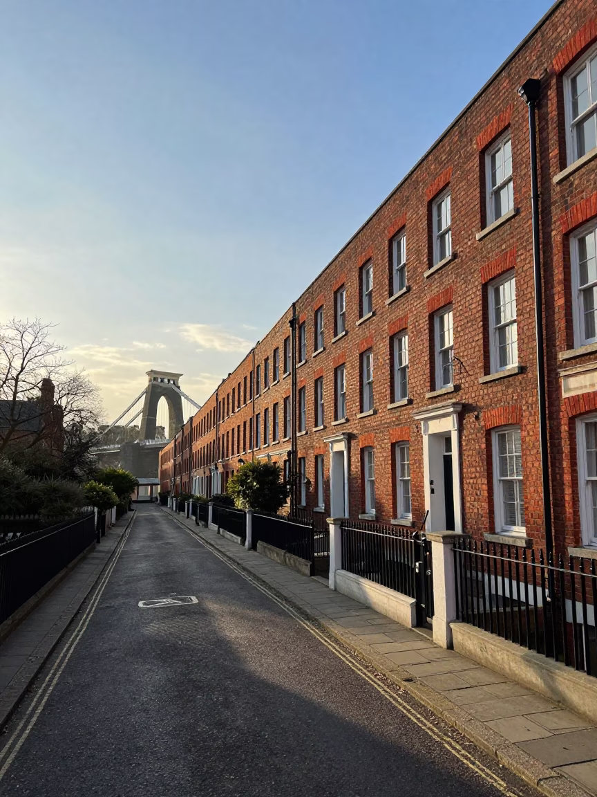 As First Light Reaches The Scene on Mortar in Bristol in in Bristol, United Kingdom