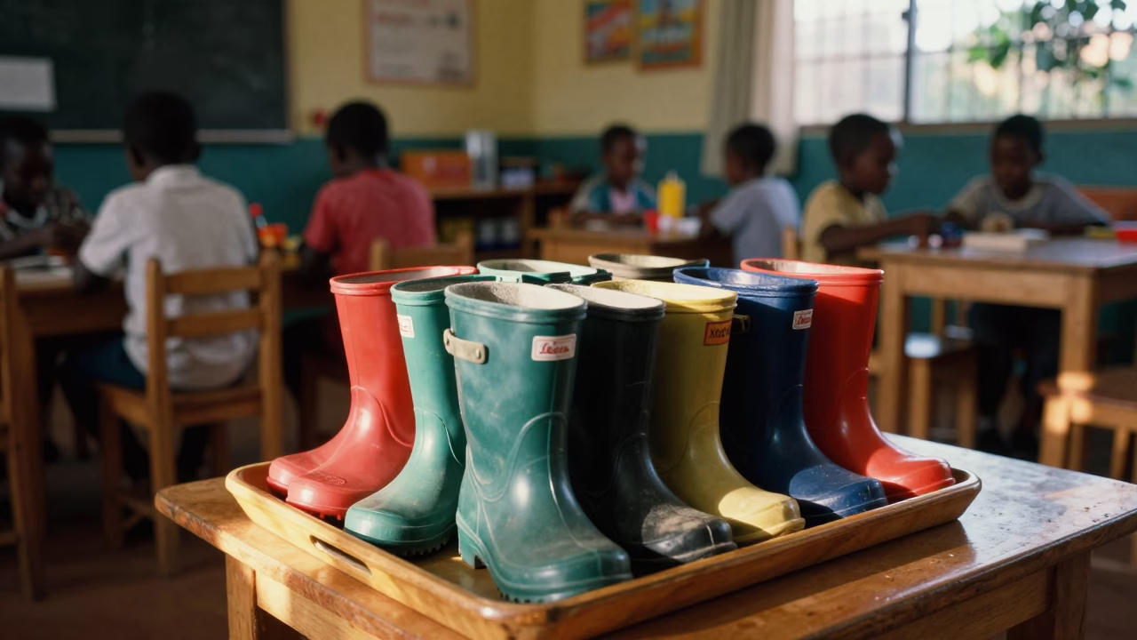 As First Light Reaches The Scene on Painted Art in Nairobi in in Nairobi, Kenya