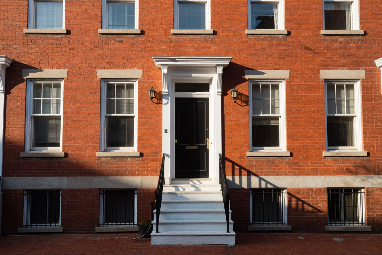 As First Light Reaches The Scene on Street Scene in Philadelphia in in Philadelphia, Pennsylvania, United States