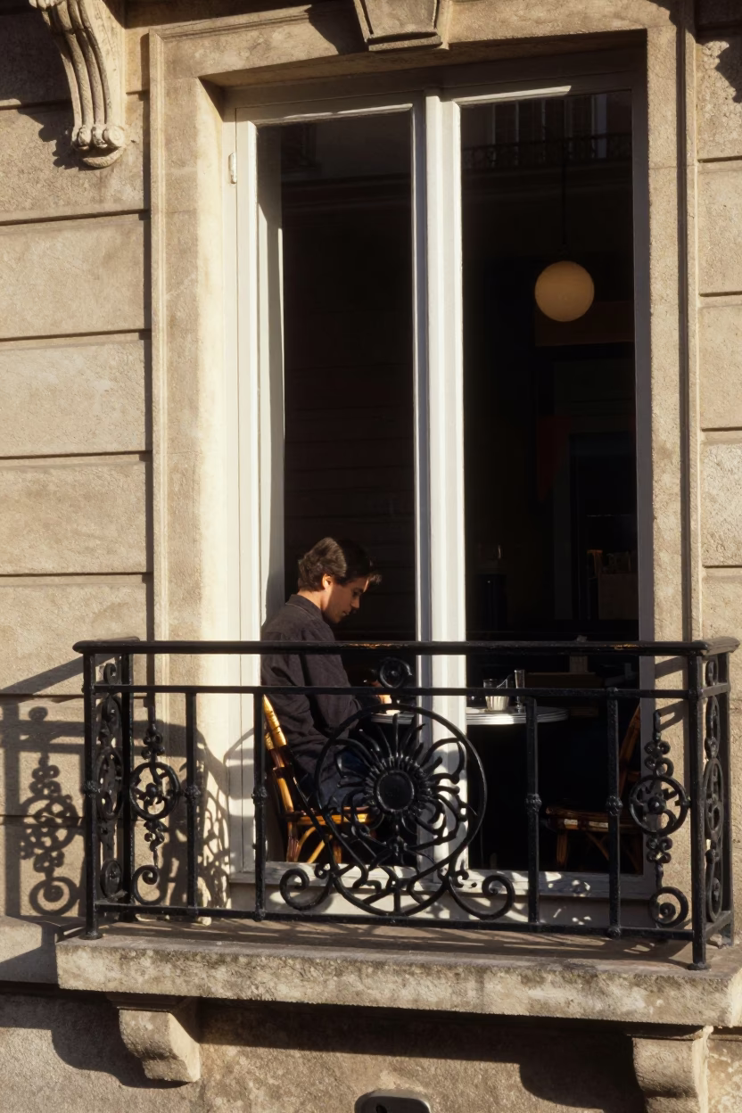 As First Light Reaches The Scene on Window Light in Paris in in Paris, France