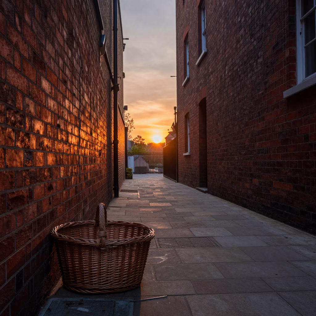 As The Sun Drops Toward The Horizon on Street Scene in London in in London, United Kingdom