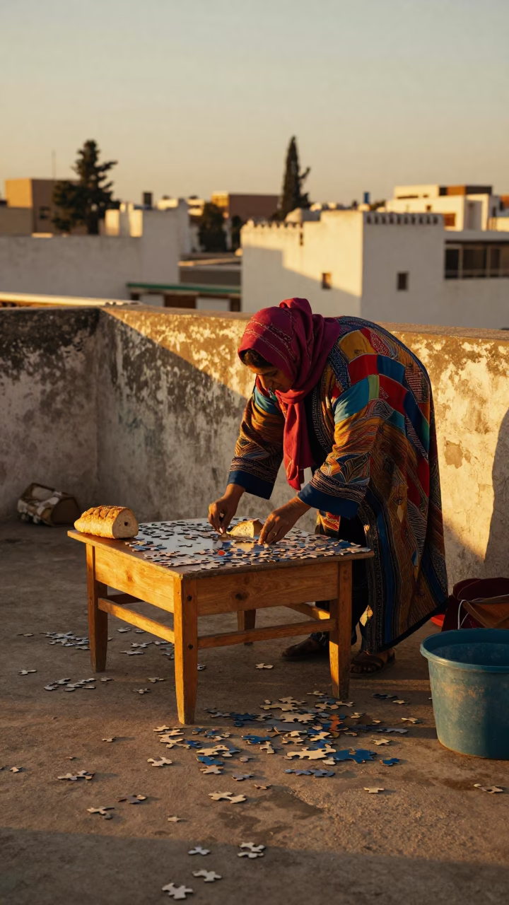 Assembling Puzzle in Casablanca in in Casablanca, Morocco