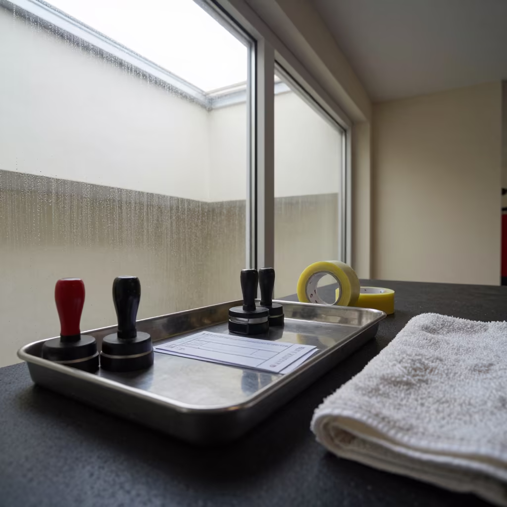 Attendance Stamp Tray in Konya Strength Room in inside a strength room in Konya