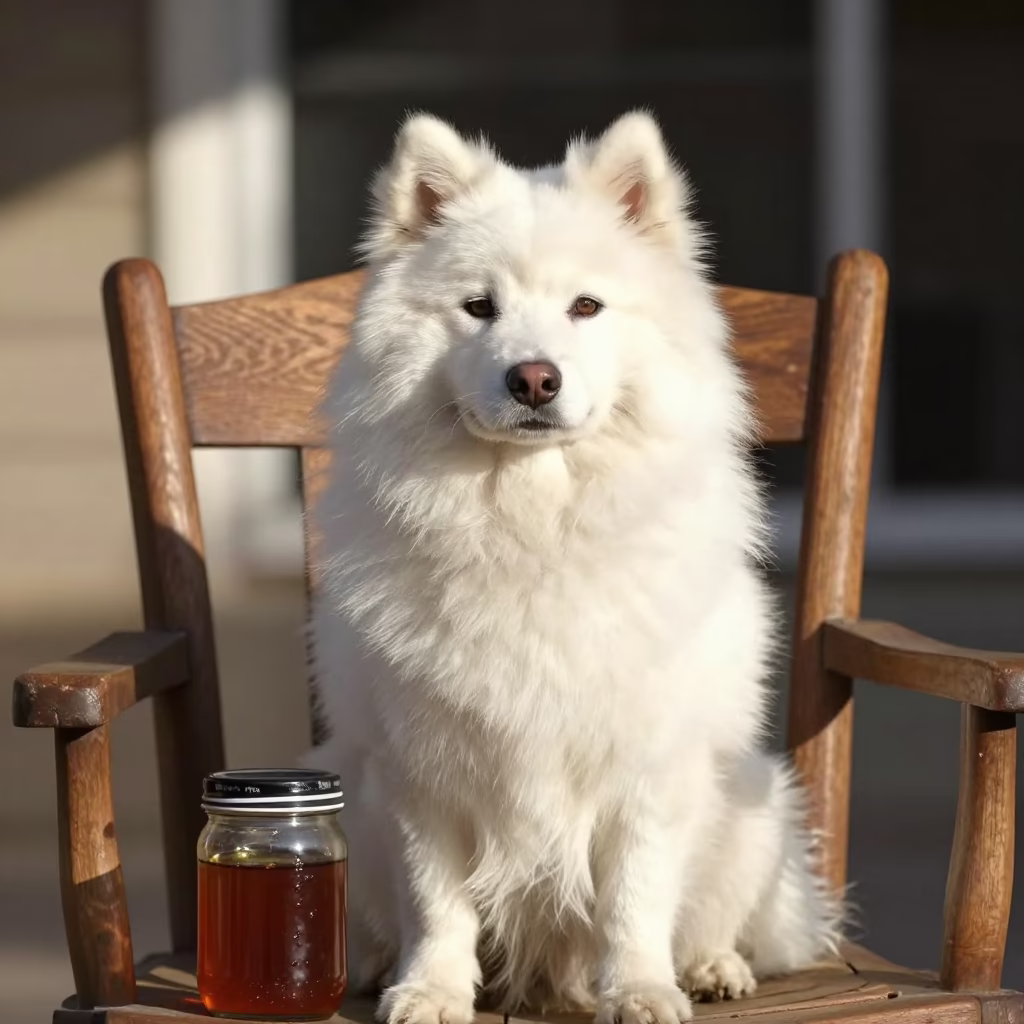 Austin Eskimo Dog at The Late Morning Light in in Austin, Texas, United States