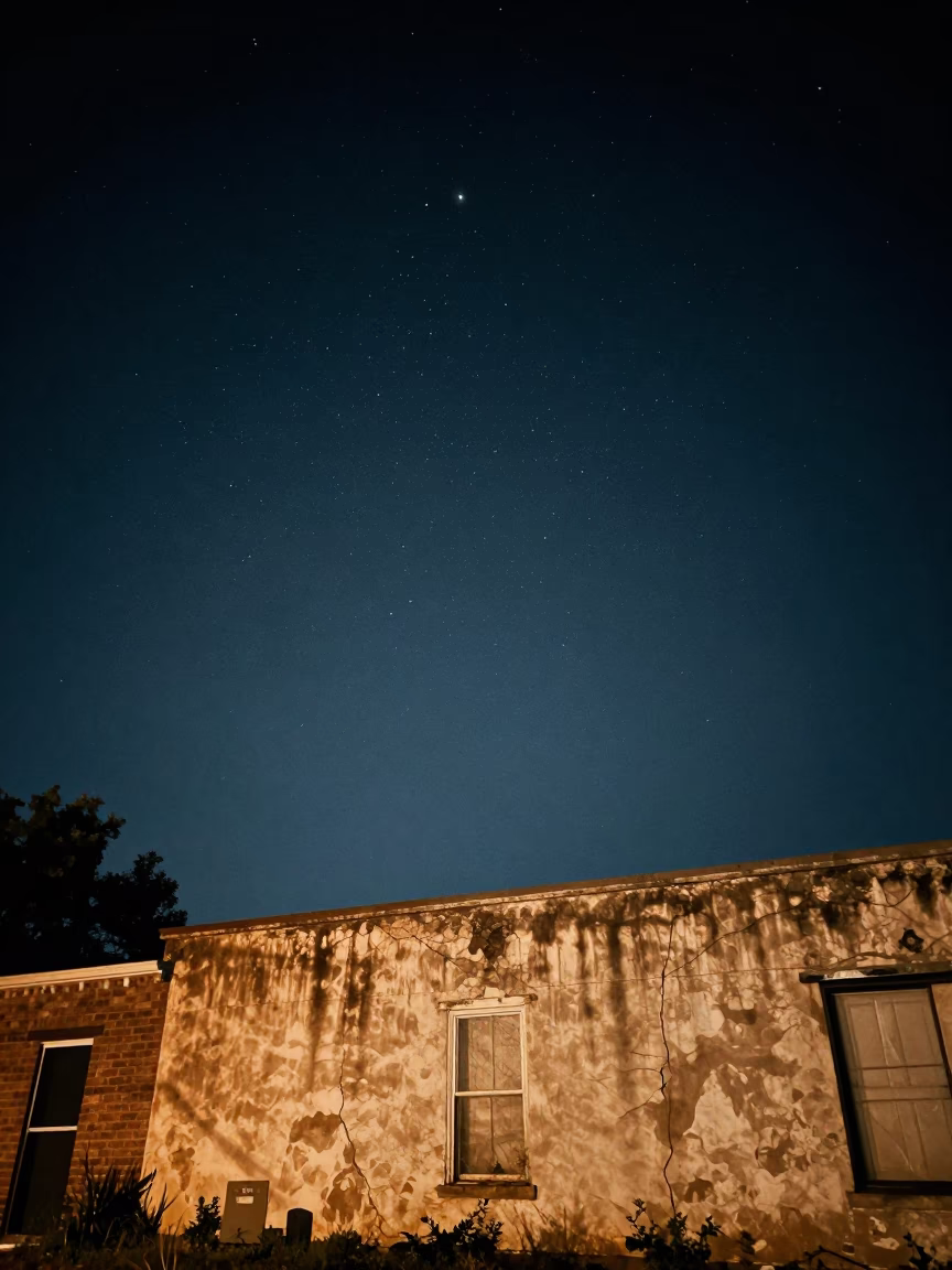 Austin Night Sky at The Deepest Night Sky Light in in Austin, Texas, United States
