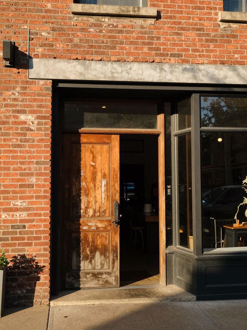 Austin Outside Shop at As First Light Reaches The Scene in in Austin, Texas, United States