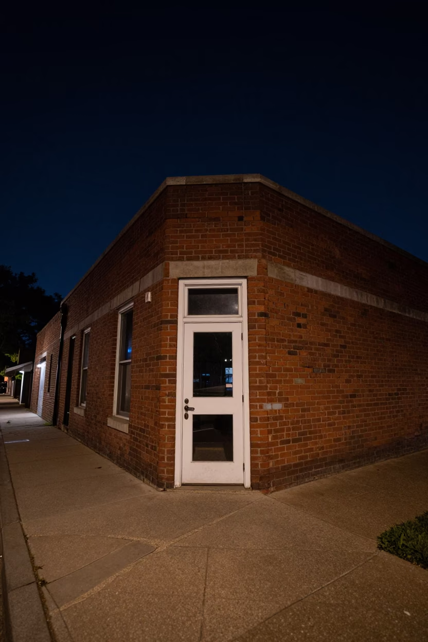 Austin Street Corner at The Deepest Night Sky Light in in Austin, Texas, United States