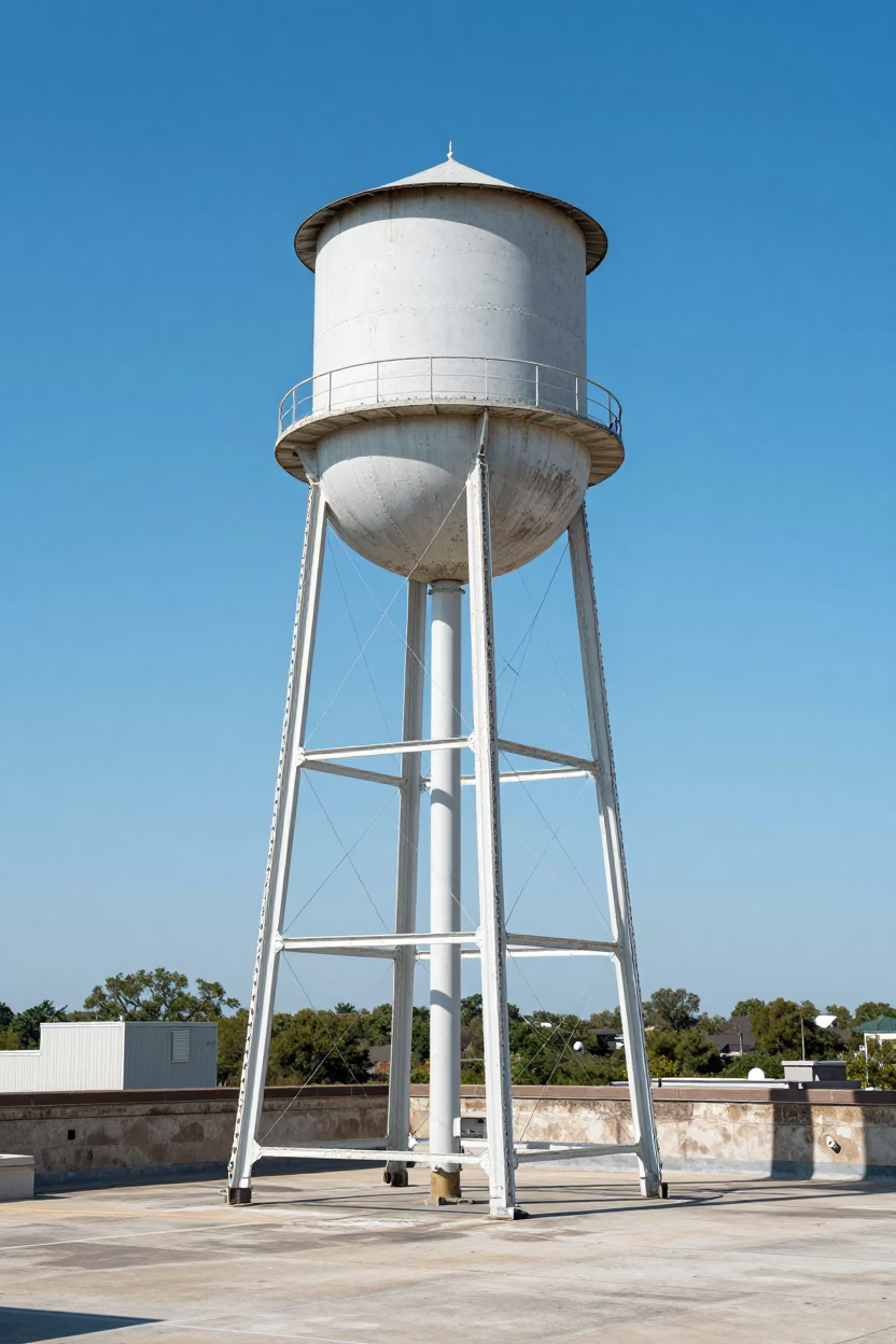 Austin Texas Noon Light Water Tower Rooftop View in in Austin, Texas, United States