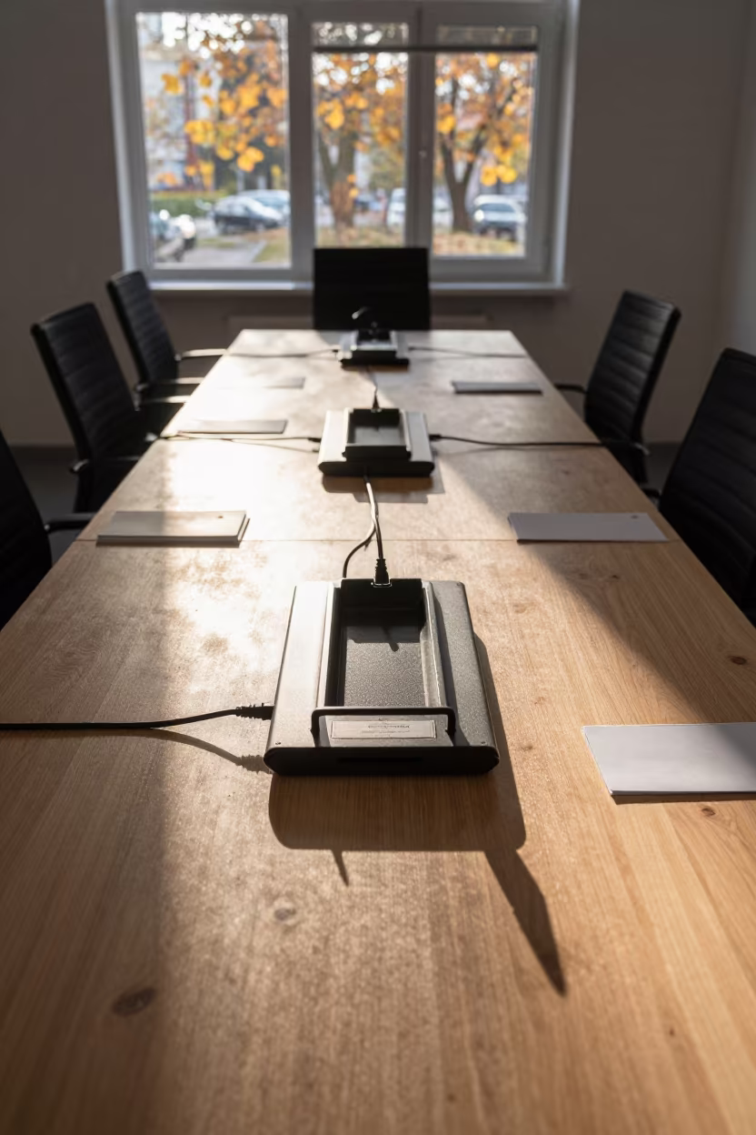 Autumn Conference Phone Tray in Kastamonu Office in inside a coworking floor near Kastamonu