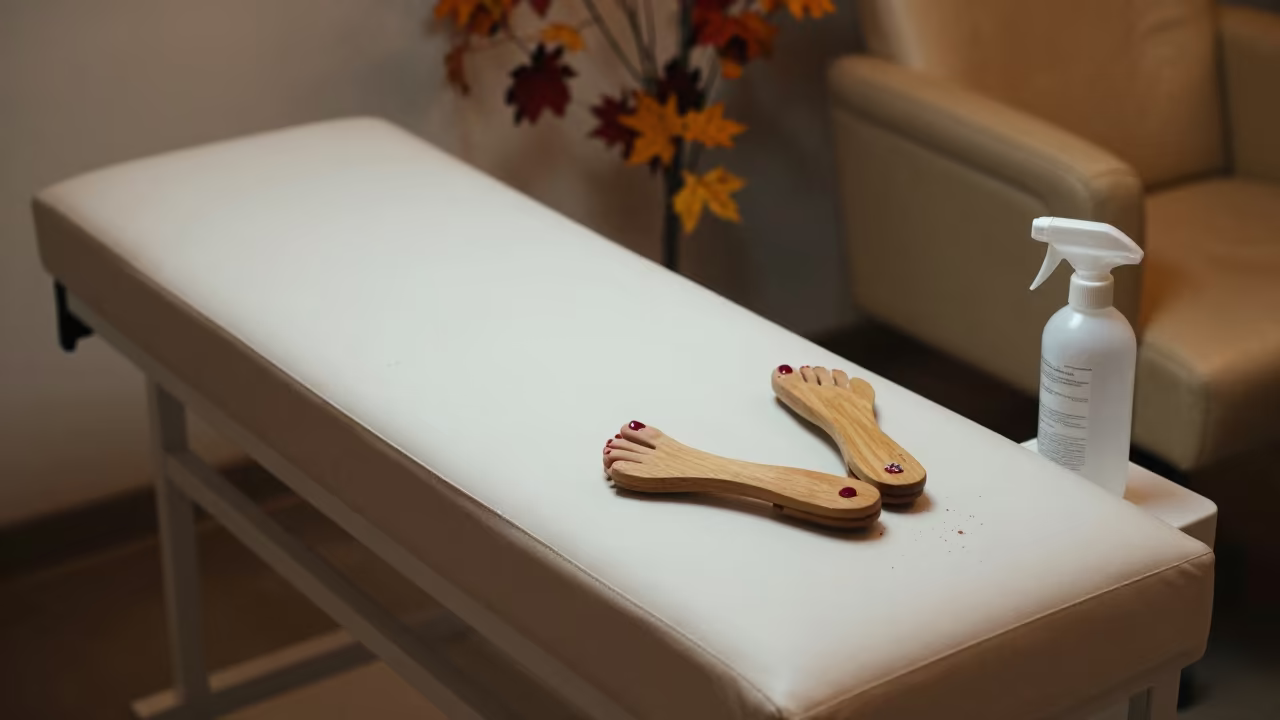 Autumn Night Pedicure Bench in Ankara Salon in inside a salon row in Ankara