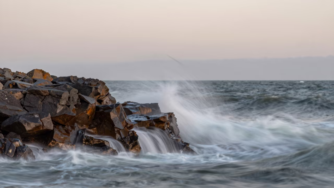 Autumn Ocean Spray Double Exposure San Francisco in near Japantown, San Francisco