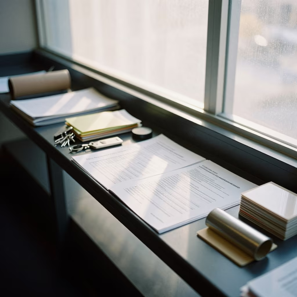 Autumn Office Checklist Rail Denver Pier Light in on a pier railing in Denver