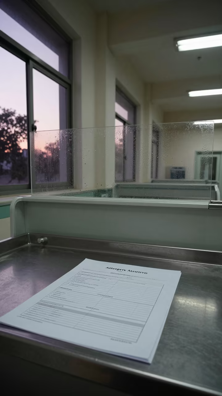Autumn Twilight Hospital Form in Gorakhpur Bay in inside a hospital imaging bay in Gorakhpur