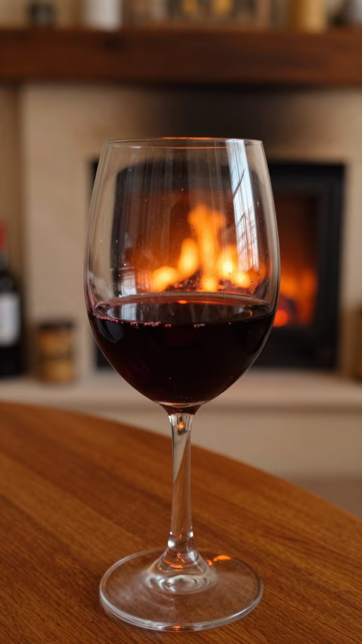 Autumn Wine Reflection in Hillah Nook in in a breakfast nook in Hillah