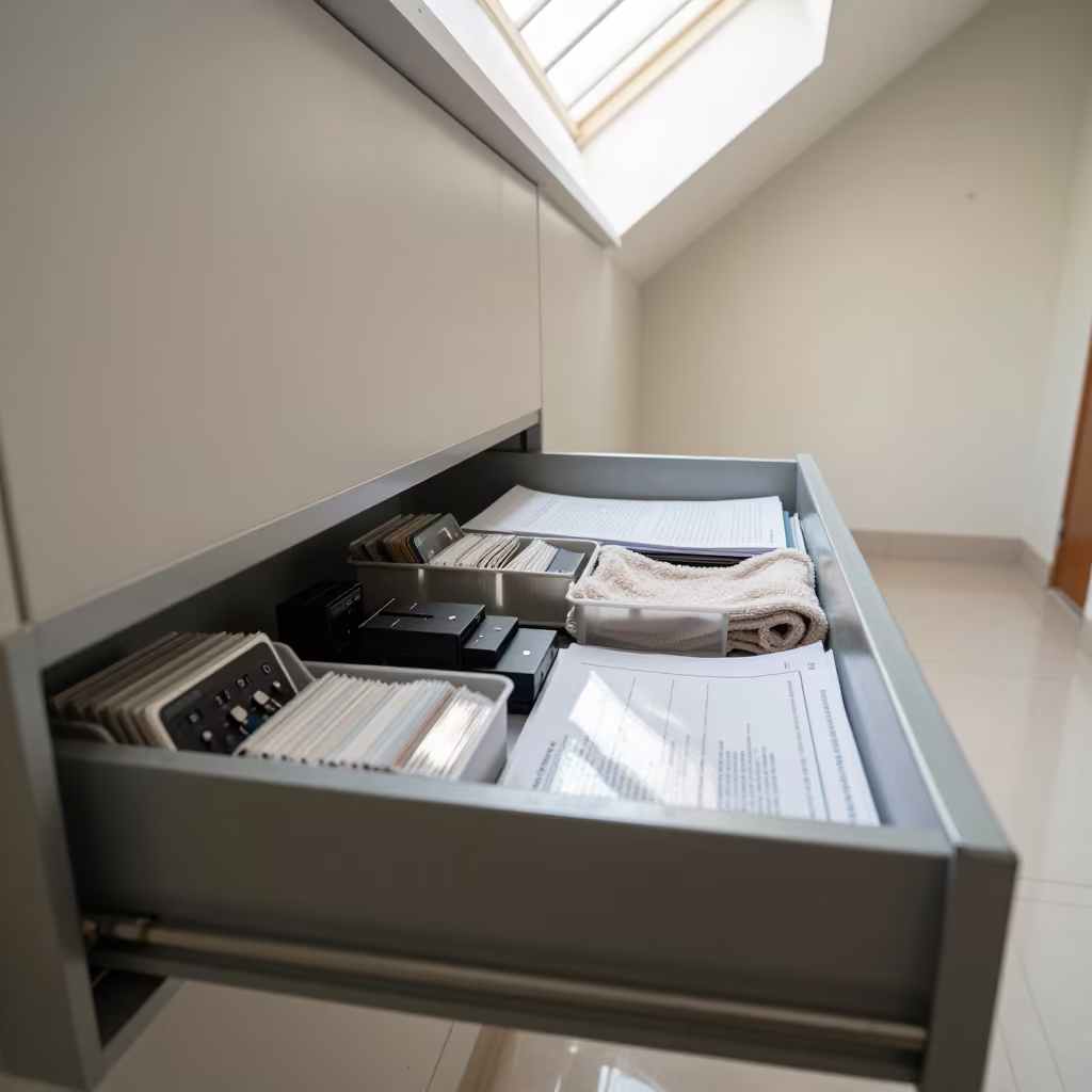 AV Dongle Drawer in Dinajpur Corridor Light in in a quiet guest corridor in Dinajpur