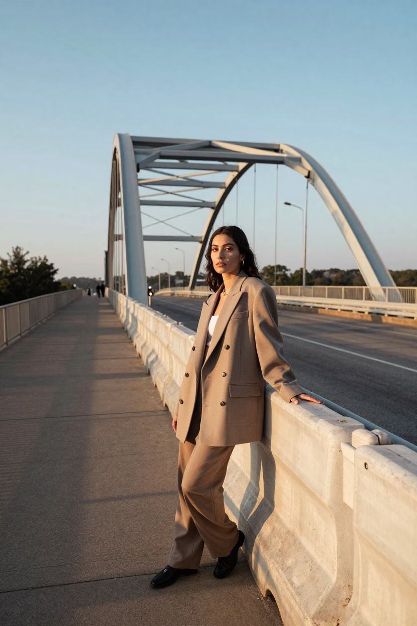 Avenue Bridge at The Early Morning Light in Austin in in Austin, Texas, United States