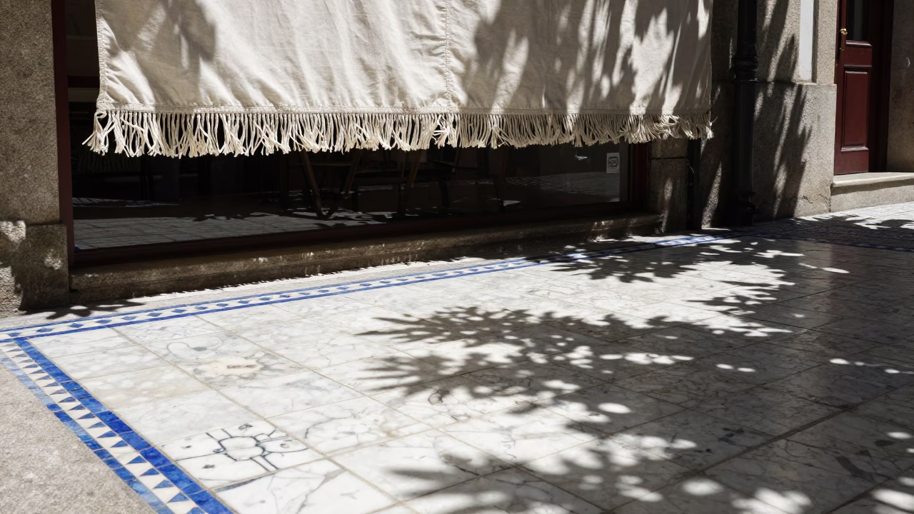 Azulejo Alley in Porto at Midday Light in in Porto, Portugal